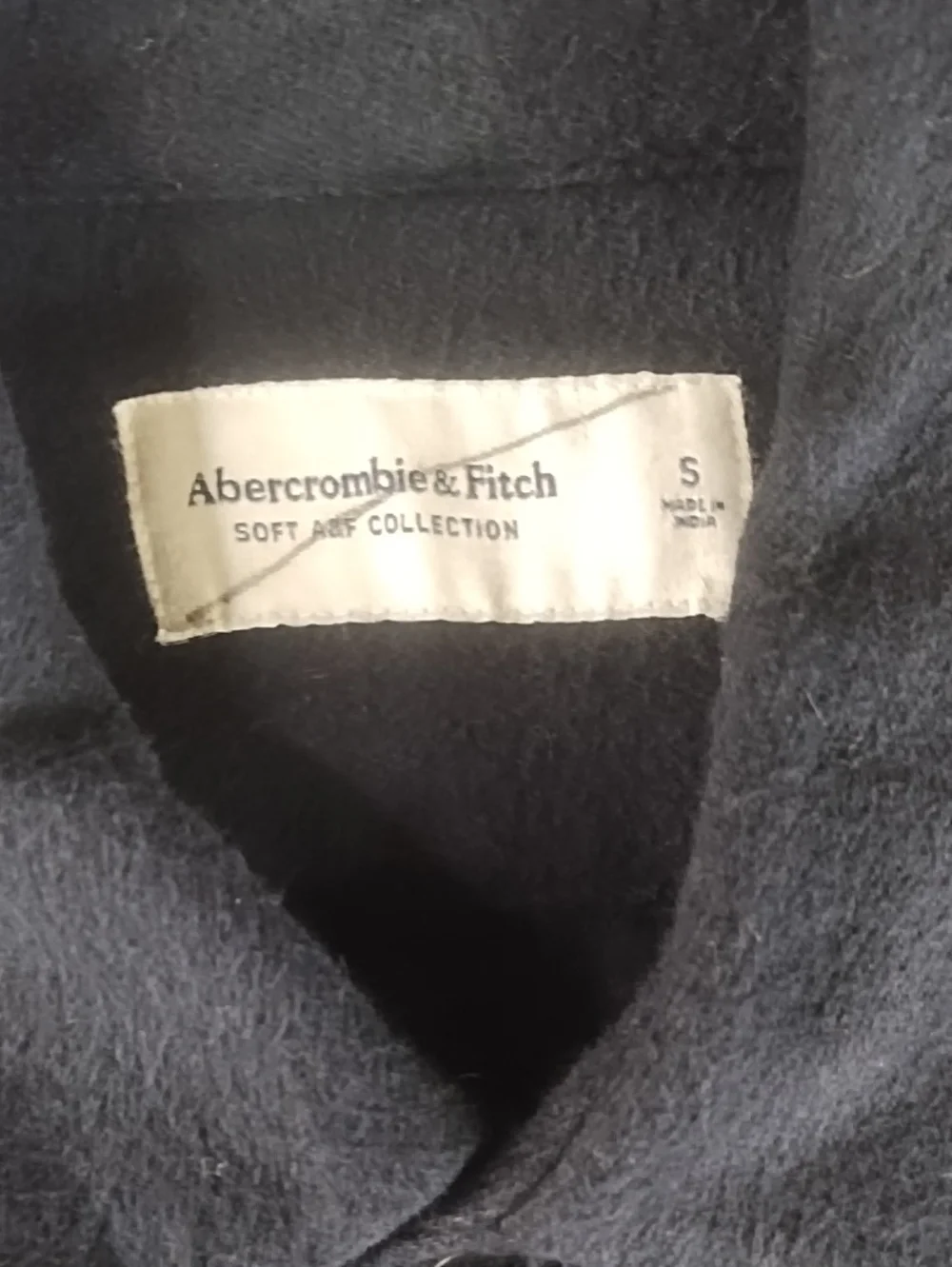 Abercrombie & Fitch Men's Black Military-Style Button Shirt Jacket
